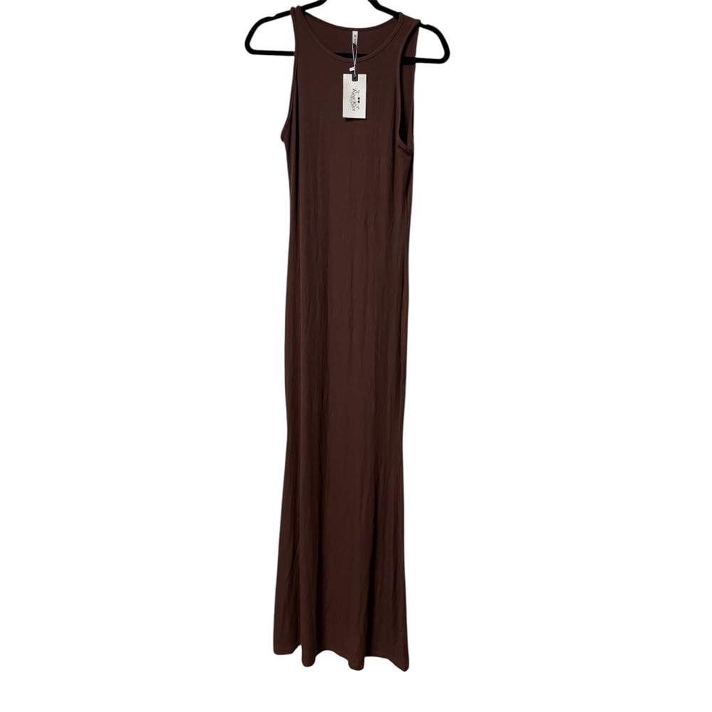 ReoRia One Shoulder Brown Dress